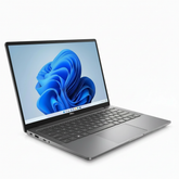 Dell Intel Core i5 laptop Windows 11 side view white background