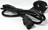 Kettle Lead Power Cable 3 Pin UK Plug For PC Monitor TV 1 Meter Free Delivery