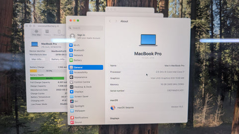 Apple MacBook Pro 2019 Intel Core i7 9th Gen 15.5’’ | 16 GB RAM | 256 GB SSD | macOS Sequoia 15.5