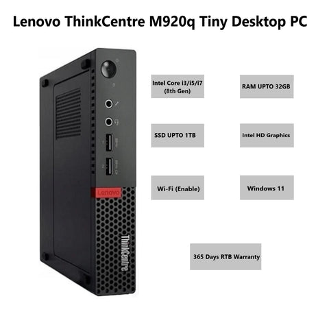 Lenovo ThinkCentre M920q Tiny i5-9500 9th Gen | 8GB RAM | 256GB SSD | Windows 11 Pro