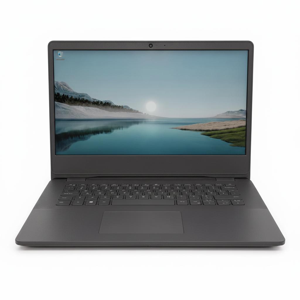 Dell Vostro 3400 14 inch laptop front view white background Windows 11