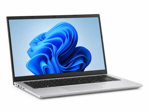 ASUS Vivobook X1403ZA silver laptop white background Windows 11
