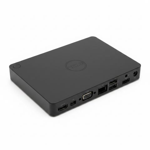 Dell WD15 USB-C docking station black white background