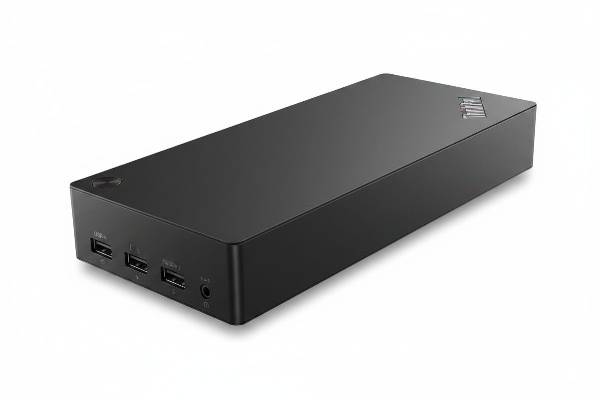 Lenovo ThinkPad Universal USB-C Dock 40AY white background