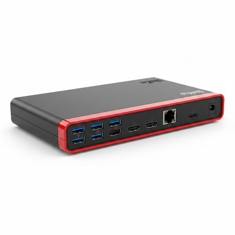 Lenovo ThinkPad Universal USB-C Dock 40AY docking station white background