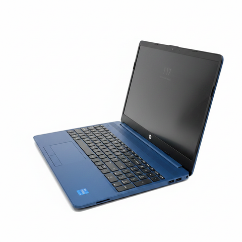 HP 250 G8 blue laptop pure white background no border