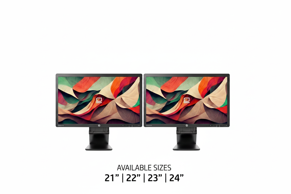 Refurbished PC Computer Monitor 21 22 23 24 inch pure white background