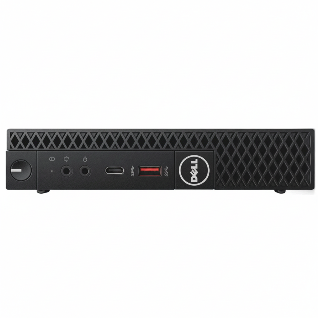 Intel i5 8th Gen Mini PC tiny desktop white background
