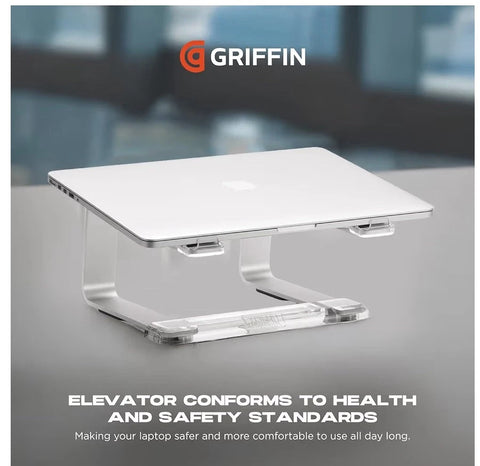 Griffin Elevator MacBook Laptop Stand Supports Posture &amp; Elevates Workspace