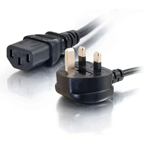 UK Plug to IEC C13 Power Cable PC Monitor Kettle Lead Black 13A